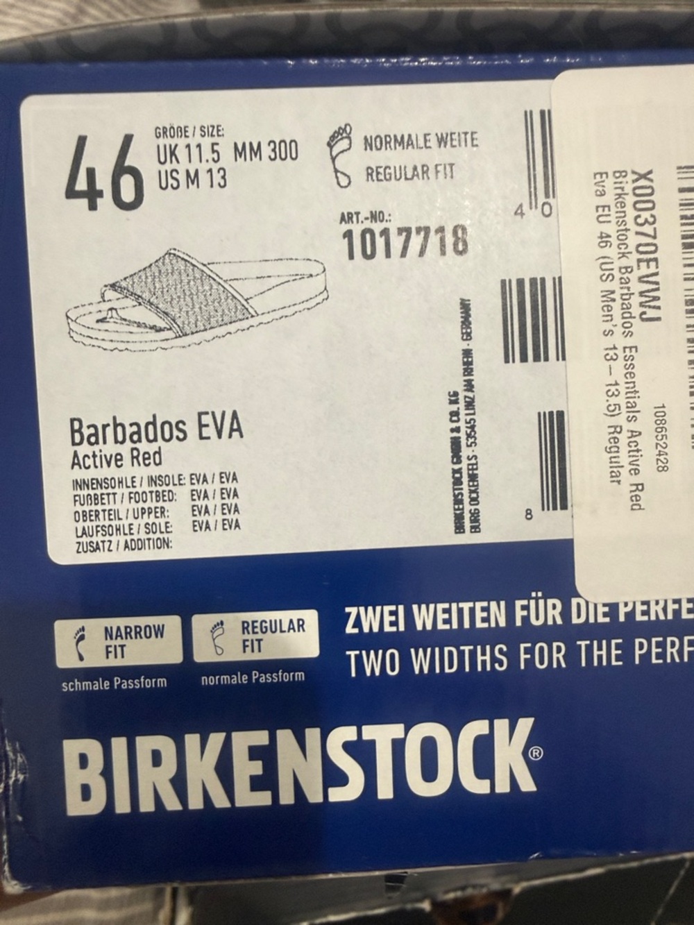 Birkenstock Barbados EVA Slide Sandal - Active Red